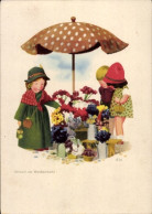 Delcampe - Artiste CPA Käthe-Kruse-Puppen, Einkauf Am Wochenmarkt - Giochi, Giocattoli