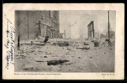 Delcampe - AK San Francisco, Ruins Of The Wholesale District - Disasters