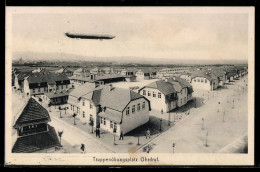 Delcampe - AK Ohrdruf, Zeppelin über Dem Truppenübungsplatz - Airships