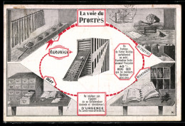 Delcampe - AK Les Lilas /Seine, S. O. B., Rue De Romainville 209, Reklame Büromaterial - Werbepostkarten