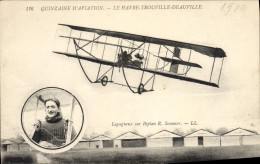 Delcampe - CPA Avion Aviation Quinzaine D'aviation Le Havre Trouville Deauville Legagneux - ....-1914: Precursors