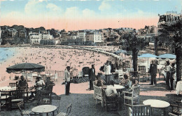 Delcampe - 35 DINARD LA PLAGE VUE DE LA TERRASSE DU CRYSTAL HOTEL - Dinard
