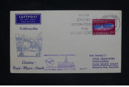 Delcampe - LUXEMBOURG - Enveloppe 1er Vol Pour Leipzig - 1958 - M 9642 - Briefe U. Dokumente