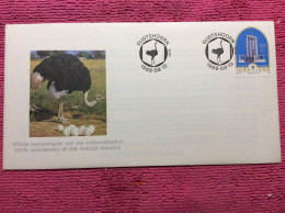 Delcampe - South Africa. 1988 Commemorative Cover - Ostriches (1BBD96) - Autruches