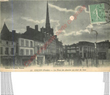 Delcampe - 85.  LUCON .  Pa Place Des Acacias Au Clair De Lune . - Lucon
