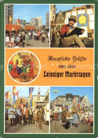 Delcampe - LEIPZIG Sachsen Markttage Grusskarte Musikkapelle - Leipzig