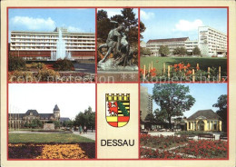 Delcampe - Dessau-Rosslau Haus Des Reisens Stadtpark Kentaur Hauptpost Teehaeuschen - Dessau