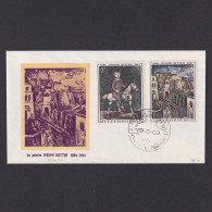 Delcampe - LUXEMBOURG 1969, Sc #477-478, Joseph Kutter, Artist, FDC - FDC