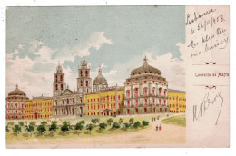 Delcampe - 18528 PORTUGAL LISBOA Convento De Mafra  Circulée Très Belle Carte Plan Peu Courant - Lisboa