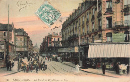 Delcampe - [-20%] FRANCE - Saint-Denis - La Rue De La République - LL - Animé - Carte Postale Ancienne - Saint Denis