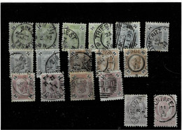 Delcampe - AUSTRIA ,"Francesco Giuseppe",17 Pezzi Usati Con Dentellature Diverse ,qualita Ottima - Used Stamps