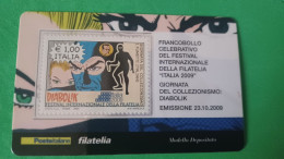 Delcampe - Diabolik Tessera Filatelica €1,00 23.10.2009 - Diabolik