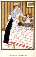 Delcampe - Artiste CPA Harald, Reklame, Chocolat Lombart - Werbepostkarten