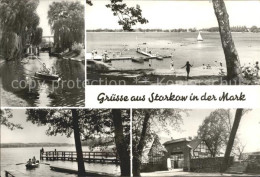 Delcampe - Storkow Mark Schleuse Storkower See Karlslust Eingang Zur Burg - Storkow