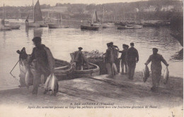 Delcampe - CPA 29 Douarnenez, Apres Des Semaines Passées Au Large Les Pêcheurs Arrivent Avec Une Fructeuse Provision  (pk114903) - Douarnenez