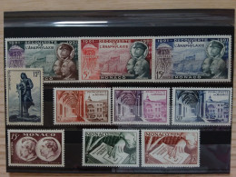 Delcampe - MONACO - 10 Valori Anni '50 - Serie Complete - Nuovi ** + Spese Postali - Ongebruikt