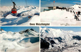 Delcampe - Davos Weissfluhgipfel - 4 Bilder (706) * 11. 4. 1966 - Davos