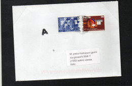 Delcampe - Svizzera - Busta X Saltrio IT - Marcophilie