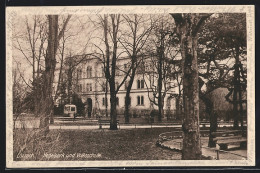 Delcampe - AK Lörrach, Blick Auf Volksschule Im Hebelpark - Lörrach