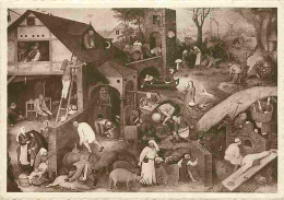 Delcampe - Carte Postale - Art - Peinture - Museum Sterckshof - Feurne - Antwerpen - Onbekend Meester - Vlaamsche Spreekwooden - CP - Schilderijen