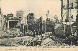 Delcampe - Carte Postale -Pays - Belgique - Ypres - Ieper - Campagne De 1914 - Ruines - La Rue Au Beurre - Animée - Correspondance - Ieper