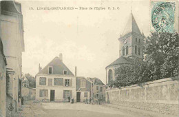 Delcampe - Carte Postale Ancienne - 94 - Limeil Brevannes - Place De L'Eglise - Animée - CPA - Voir Scans Recto-Verso - Poscard - C - Limeil Brevannes