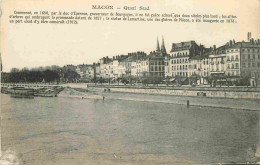 Delcampe - Carte Postale Ancienne - 71 - Macon - Quai Sud - CPA - Etat Car Abimée Au Dos - Voir Scans Recto-Verso - Poscard - Carta - Macon