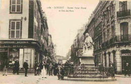 Delcampe - Carte Postale Ancienne - 56 - Lorient - Statue Victor Massé Et Rue Du Port - Animée - Correspondance - CPA - Voir Scans - Lorient