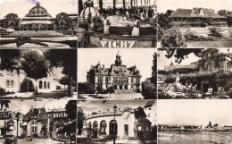 Delcampe - FRANCE - Vichy - Vues Diverses - Casino - Source Chomel - Hôtel De Ville - Edit Cigogne - Oblit 1958 - Carte Postale - Vichy