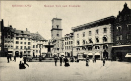 Delcampe - CPA København Kopenhagen Dänemark, Gammel Torv, Fruekirke - Dänemark