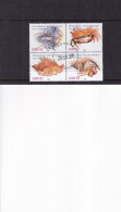 Delcampe - ER02 Congo 1997 Sea Life - Used Stamps Block Of 4 - Autres & Non Classés