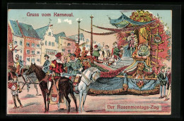 Delcampe - Künstler-AK Köln, Festwagen Beim Rosenmontags-Zug - Karneval - Fasching