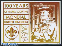 Delcampe - Saint Vincent & The Grenadines 2007 Bequia, 100 Years Of Scouting S/s, Mint NH, Sport - Scouting - St.Vincent & Grenadines
