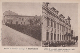 Delcampe - 69 / LYON / 107 CHEMIN DE L'ETOILE-D'ALAI ECOLE COMMUNALE DE GARCONS ANIMEE / COIN DE L'INTERNAT MUNICIPAL DE TOURVIELLE - Lyon 5