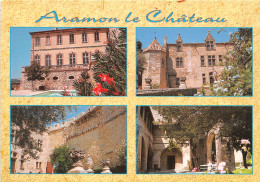 Delcampe - ARAMON LE CHATEAU Chateau D Aramon Ses Facades 17(scan Recto-verso) MA267 - Aramon