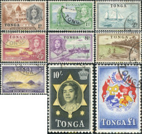Delcampe - 780426 USED TONGA 1953 MOTIVOS VARIOS - Tonga (...-1970)