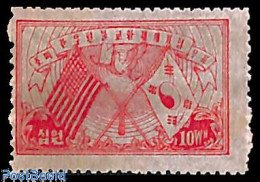 Delcampe - Korea, South 1946 Postal Connections With USA 1v, Mint NH, History - Nature - Flags - Birds - Post - Post