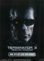 Delcampe - A6064 Advertising Postcard Terminator 3 Movie Poster - Publicité
