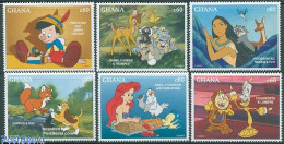 Delcampe - Ghana 1996 Disney, APS Stamp Show 6v, Mint NH, Art - Disney - Disney