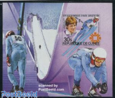 Delcampe - Guinea, Republic 1984 Olympic Winter Games S/s Imperforated, Mint NH, Sport - Skiing - Ski