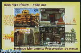 Delcampe - India 2009 INTACH, Heritage Monuments Preservation S/s, Mint NH, Art - Architecture - Ungebraucht