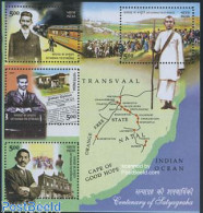 Delcampe - India 2007 Satyagraha S/s, Mint NH, History - Transport - Various - Gandhi - Newspapers & Journalism - Politicians - R.. - Ungebraucht