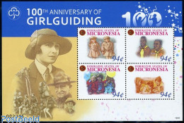 Delcampe - Micronesia 2010 100 Years Girl Guides 4v M/s, Mint NH, Sport - Scouting - Mikronesien