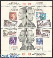 Delcampe - Denmark 2001 Hafnia S/s, Mint NH, History - Kings & Queens (Royalty) - Stamps On Stamps - Neufs