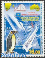 Delcampe - French Antarctic Territory 1997 Ecureuil Poitou-Charentes 2 1v, Mint NH, Nature - Transport - Various - Birds - Pengui.. - Unused Stamps