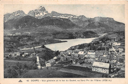 Delcampe - CORPS Vue Generale Et Le Lac Du Sautet Au Fond Pic De L Obiou 2793m 10(scan Recto-verso) MA422 - Corps