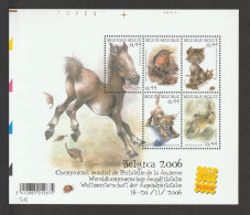 Delcampe - BELGIUM 2004 Belgica 2006 International Stamp Exhibition : Sheet Of 5 Stamps UM/MNH - 2002-… (€)