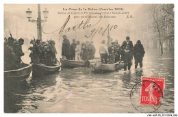 Delcampe - CAR-ADPP5-0277-94 - La Crue De La Seine - Marine De Guerre Et Pontonniers Arrivent à MAISON-ALFORT - Vendu En Etat - Maisons Alfort