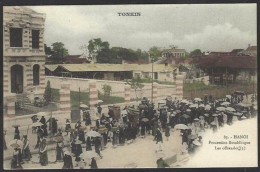 Delcampe - CPA TONKIN Indochine Non Circulée Procession Bouddhique - Vietnam