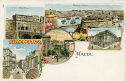 Delcampe - Malta Early Multi View Postcard - Malta